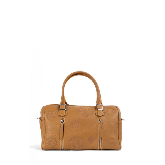 Premium Beige Leather Handbag – SENTA Collection by Zayaeg