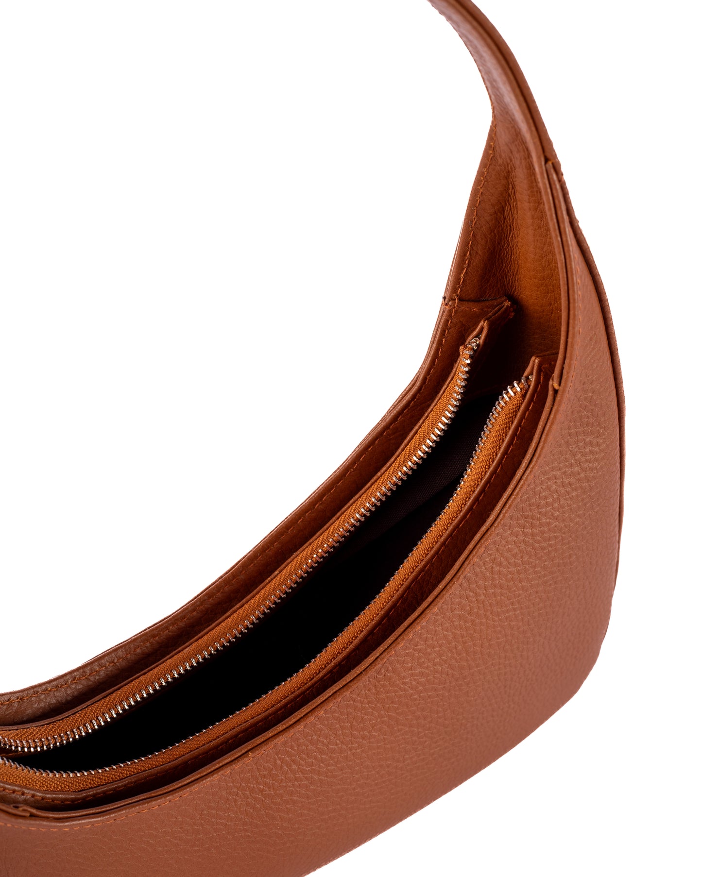 Ella Genuine Leather camel Bag – Minimalist Premium Leather for Women | Zayaeg