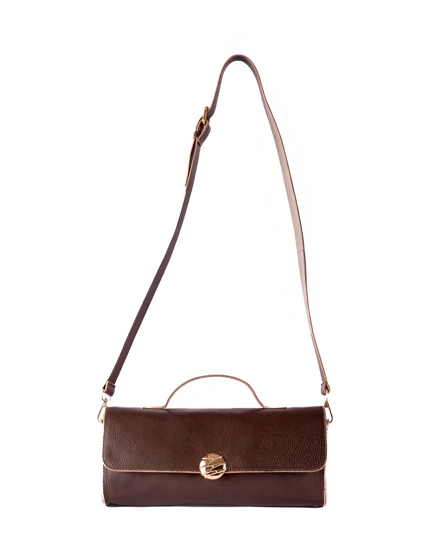 Lana Genuine Leather Brown Bag – Premium Natural Leather Handbag | Zayaeg