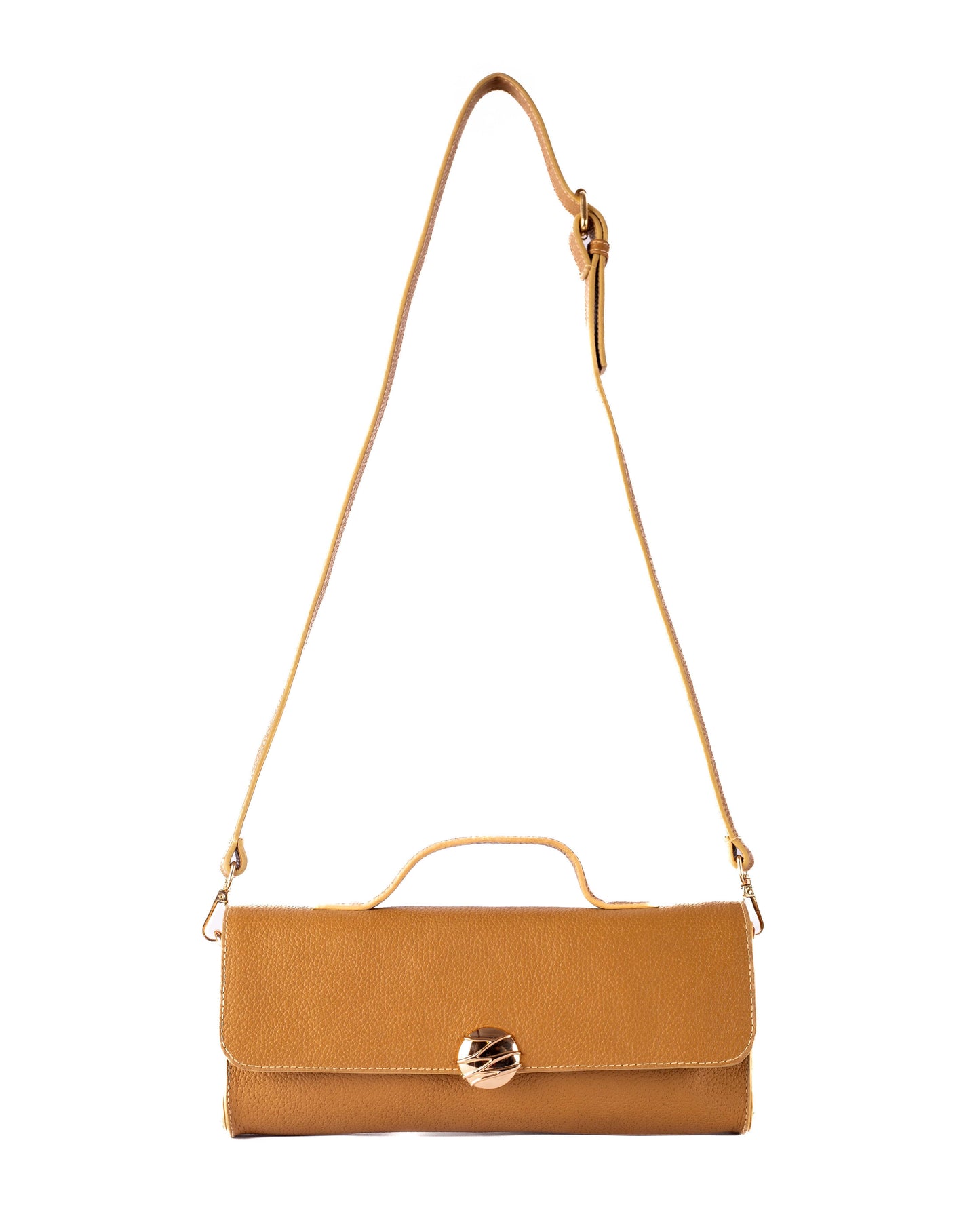 Lana Genuine Leather beige Bag – Premium Natural Leather Handbag | Zayaeg