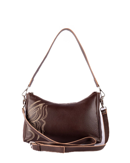 Aria Genuine Leather Brown Bag – Classic Handcrafted Leather Purse | Zayaeg