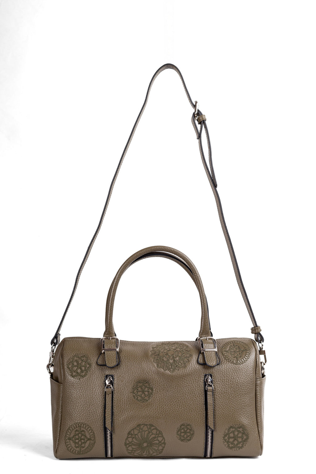 Elegant Olive Leather Purse – SENTA by Zayaeg