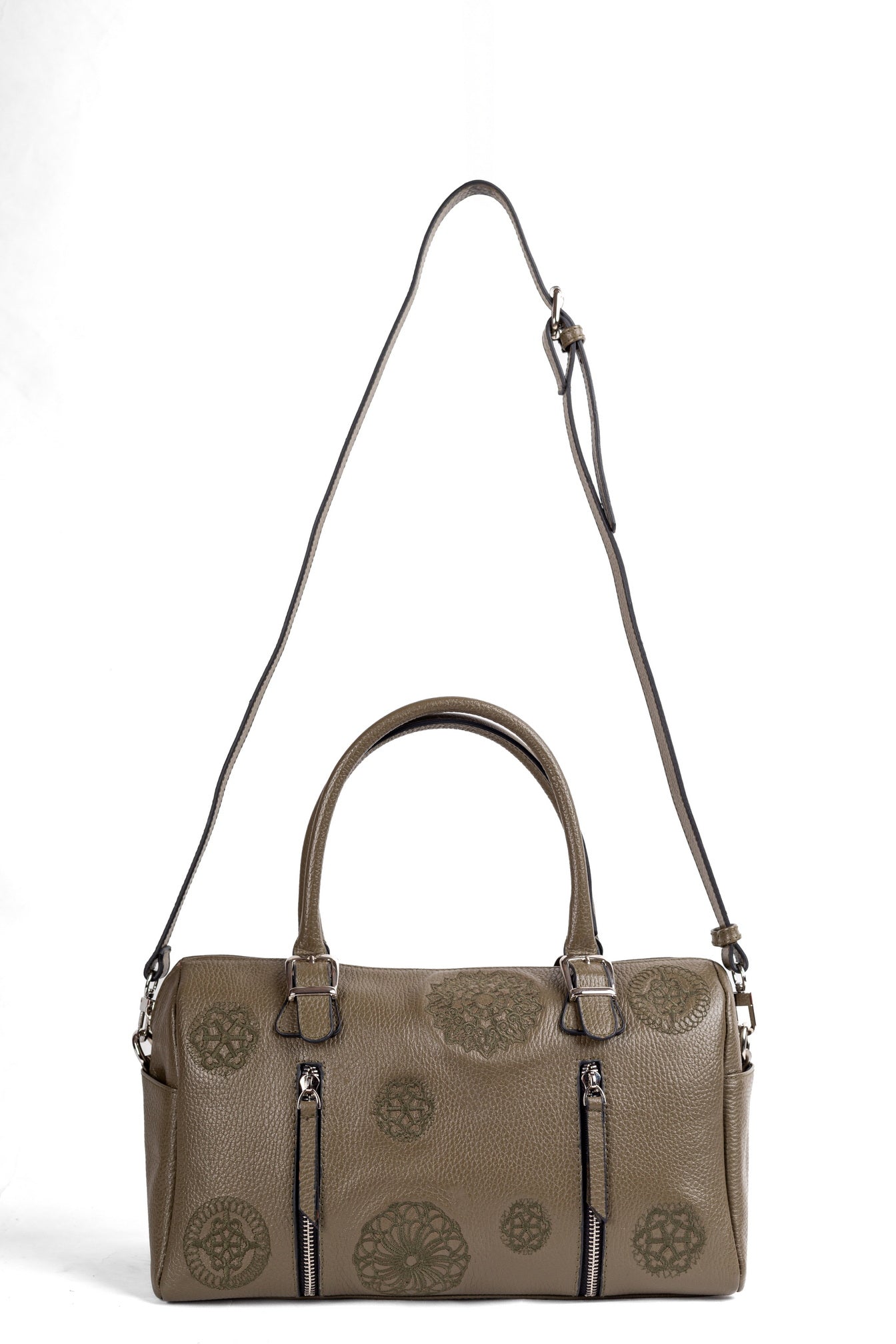Elegant Olive Leather Purse – SENTA by Zayaeg