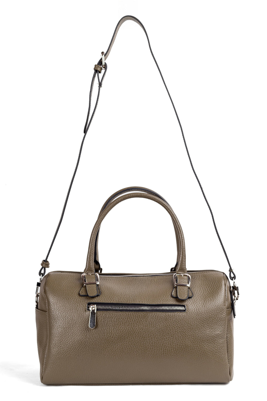 Elegant Olive Leather Purse – SENTA by Zayaeg