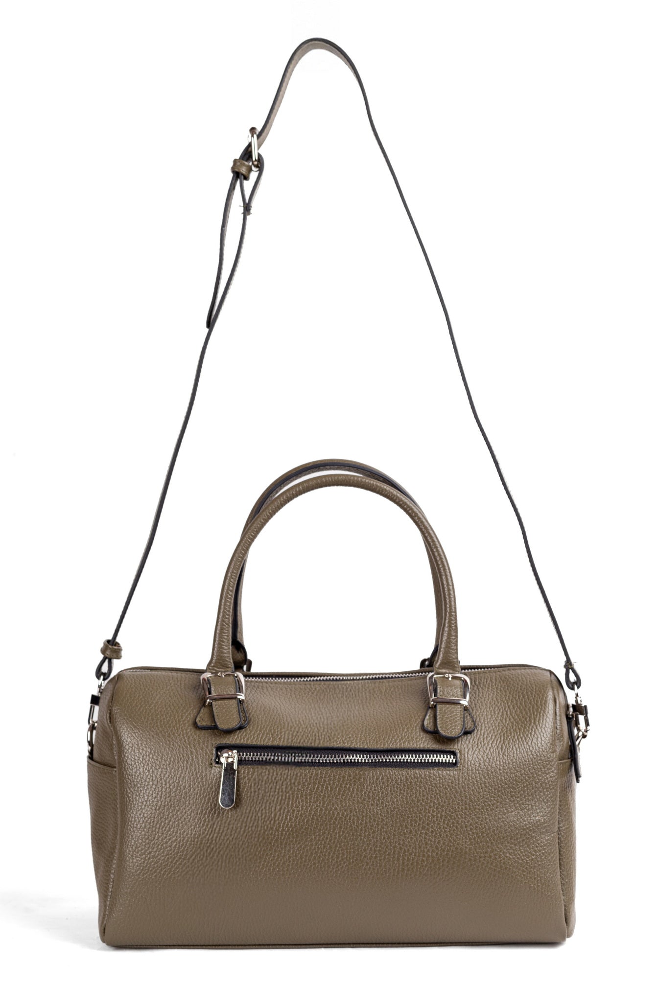 Elegant Olive Leather Purse – SENTA by Zayaeg