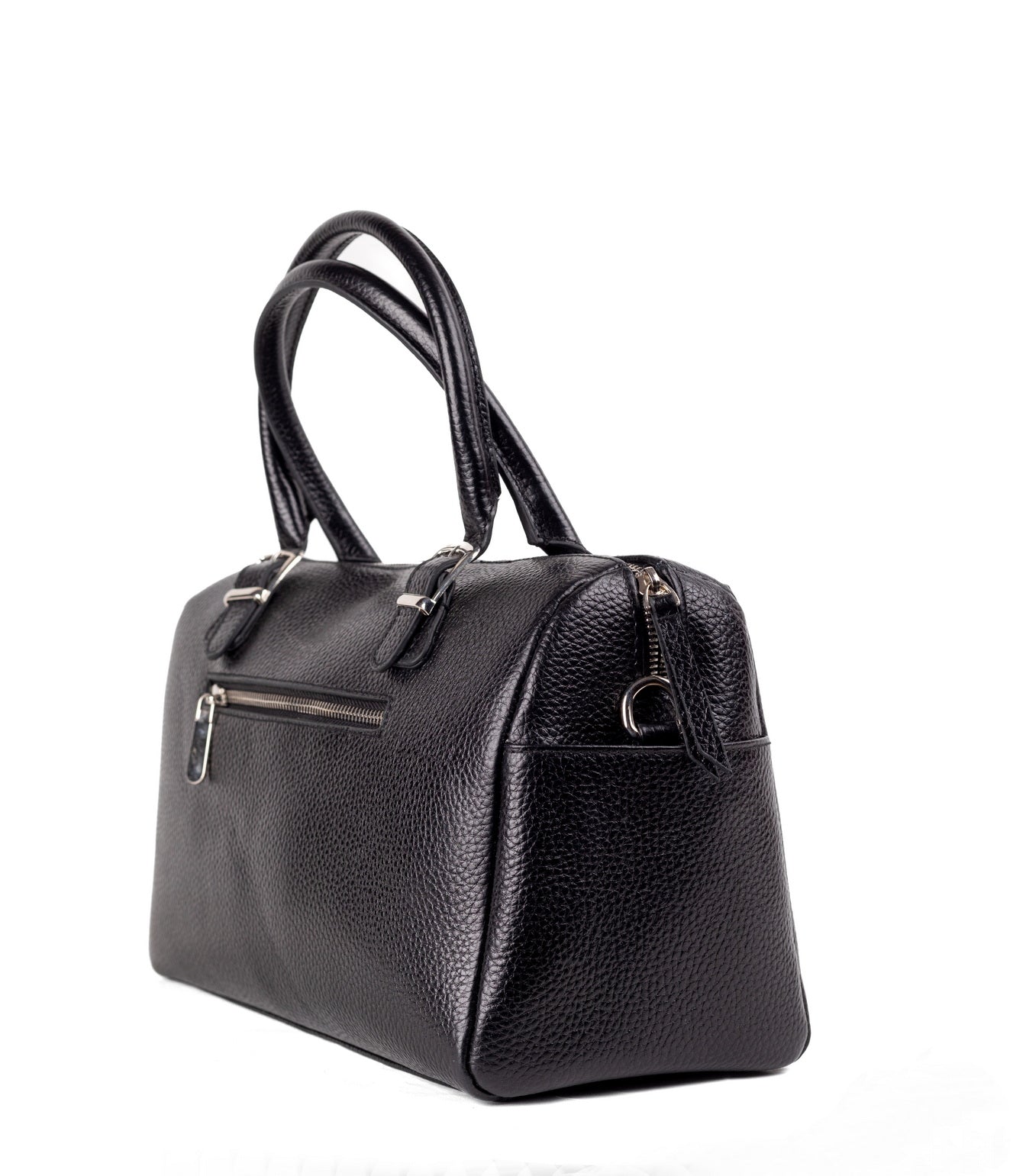 SENTA Genuine Leather Black Bag – Premium Natural Leather Handbag | Zayaeg