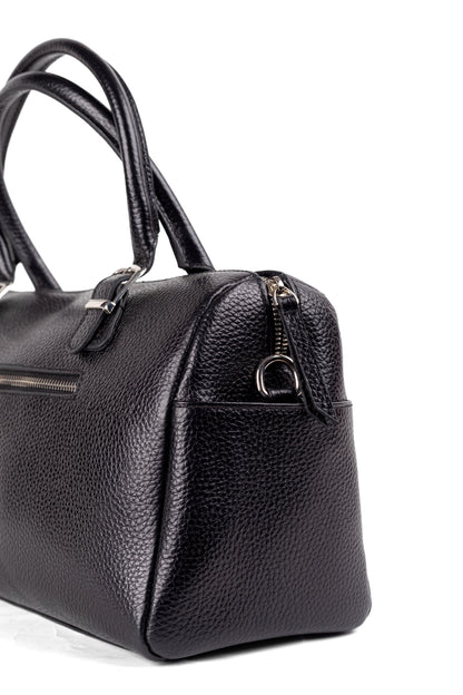 SENTA Genuine Leather Black Bag – Premium Natural Leather Handbag | Zayaeg