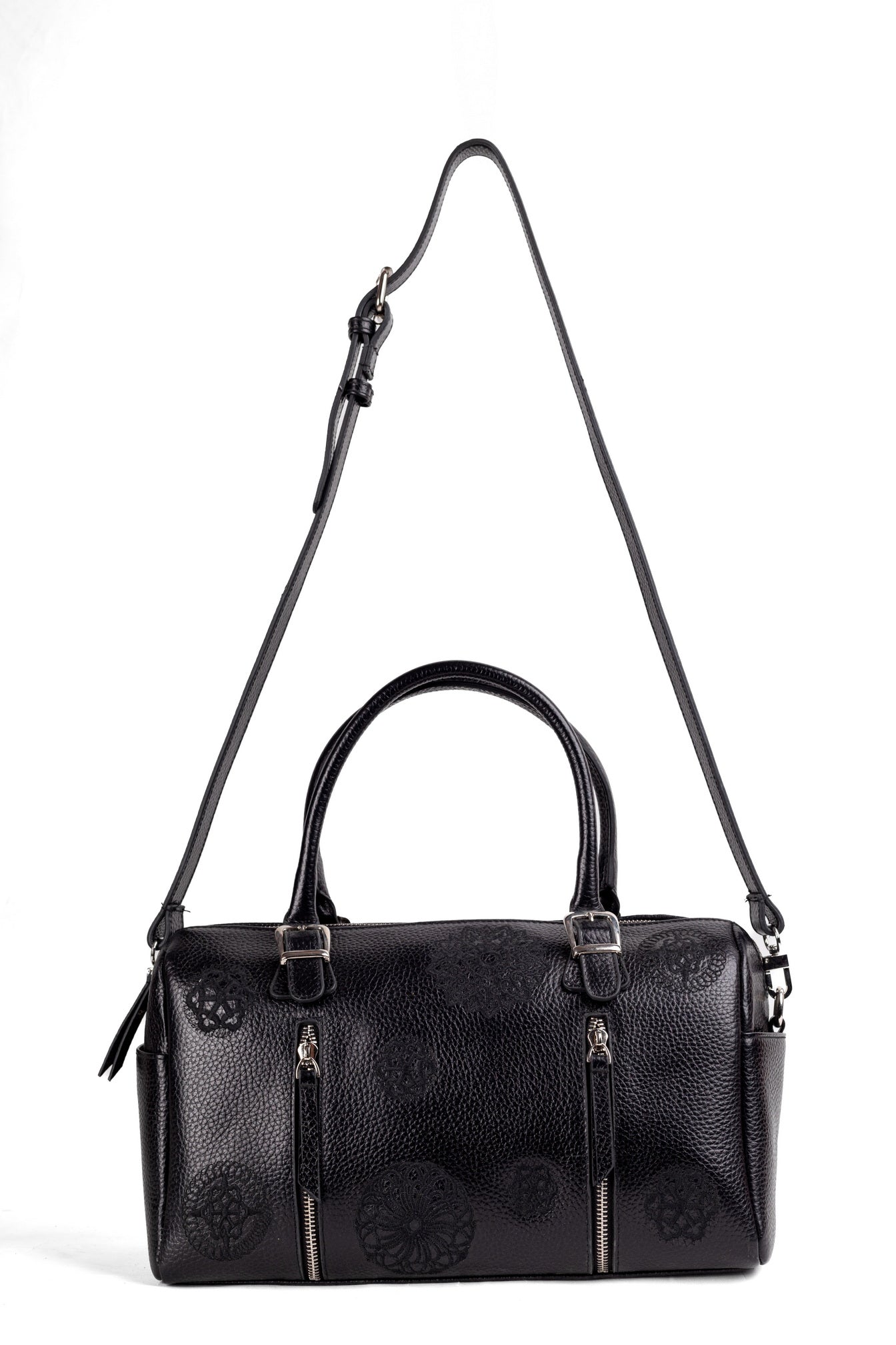 SENTA Genuine Leather Black Bag – Premium Natural Leather Handbag | Zayaeg