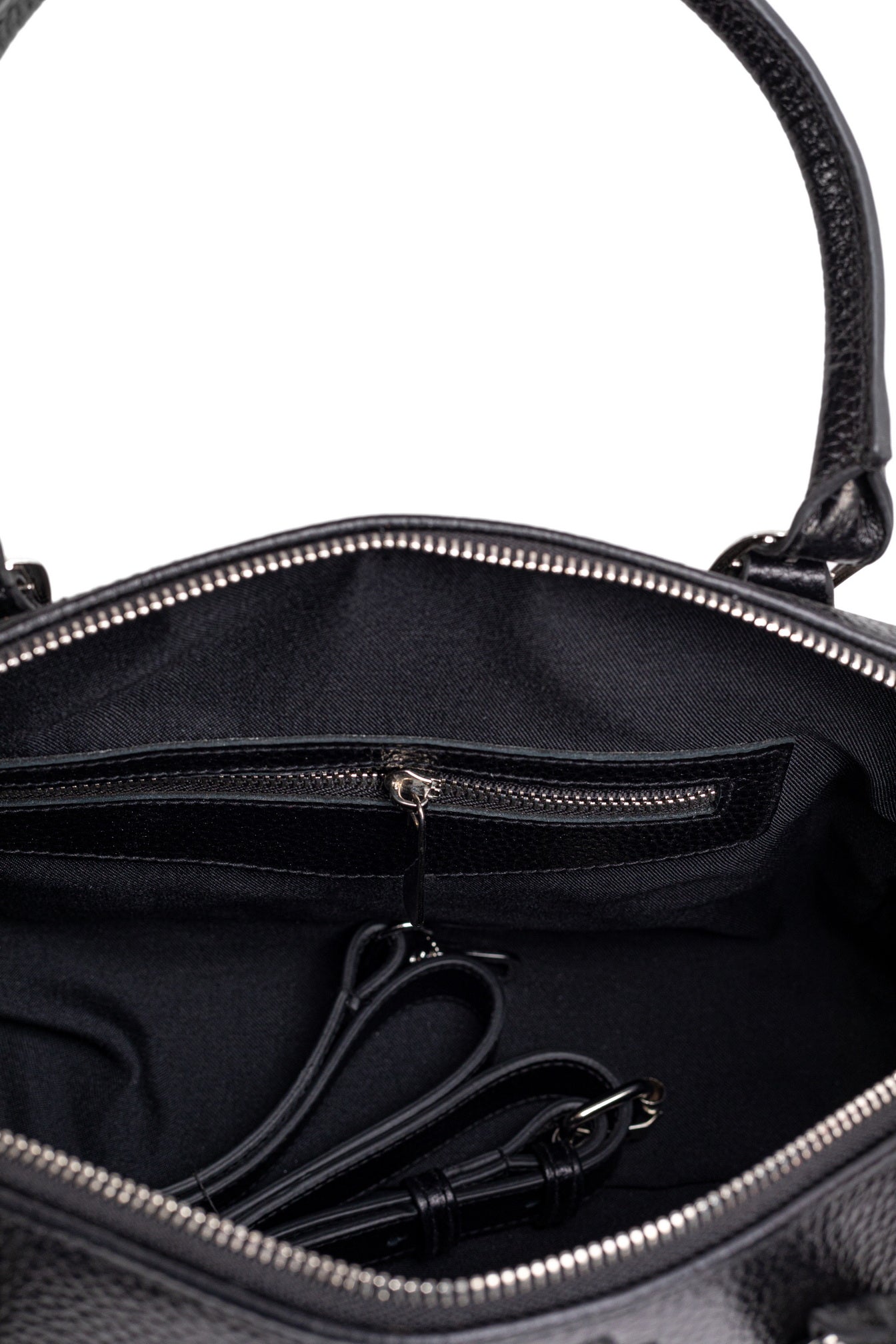 SENTA Genuine Leather Black Bag – Premium Natural Leather Handbag | Zayaeg