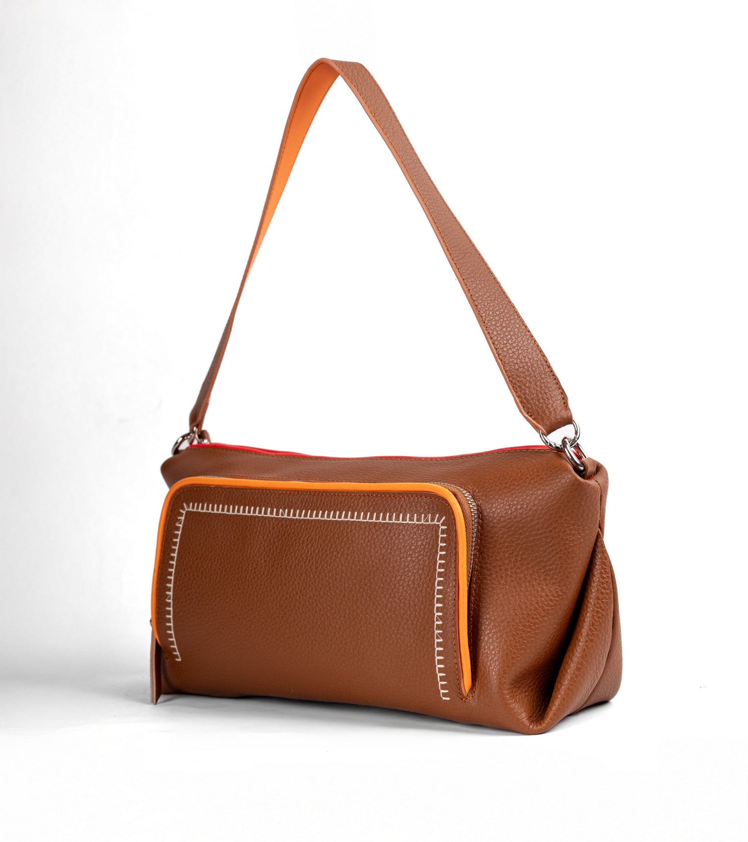 Elegant Camel Leather Purse – NIROS by Zayaeg