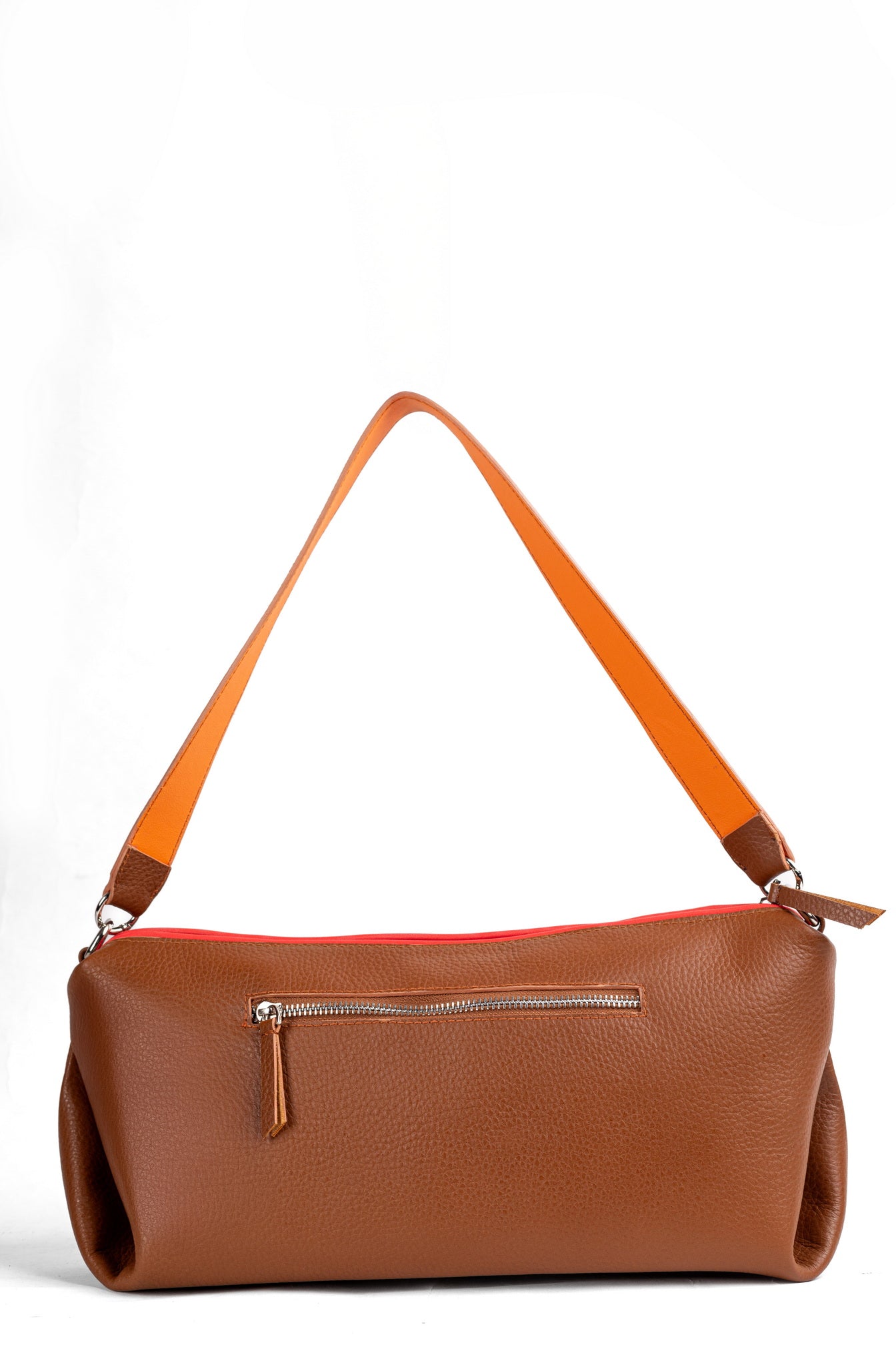 Elegant Camel Leather Purse – NIROS by Zayaeg