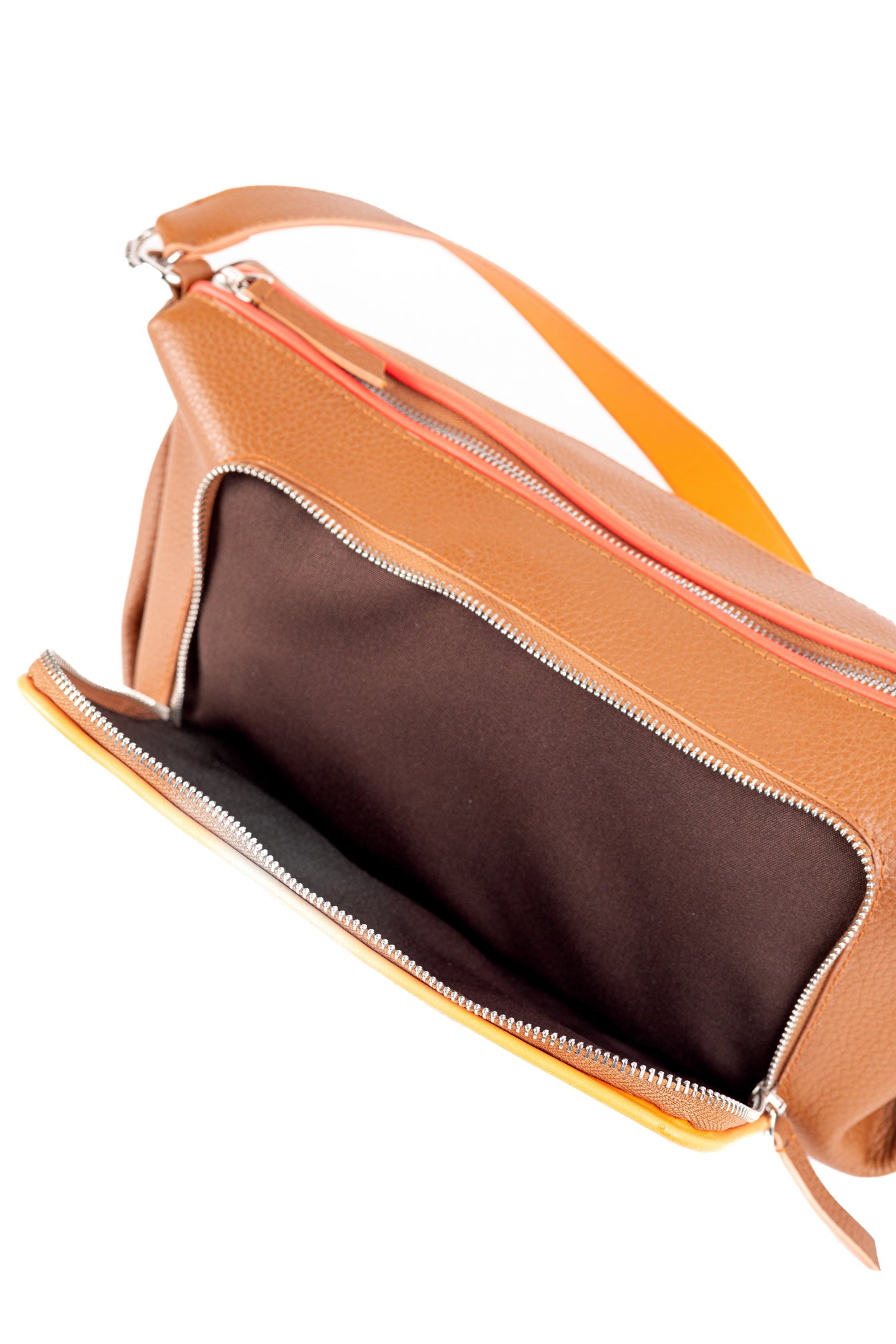 NIROS Genuine Leather Camel Bag – Premium Natural Leather Handbag | Zayaeg