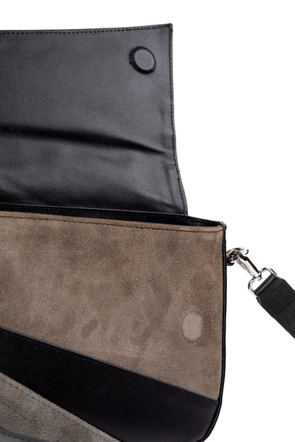 BAGEV Genuine Leather Gray Bag – Premium Natural Leather Handbag | Zayaeg