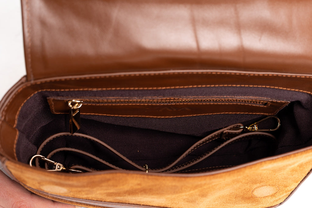 Premium Camel Leather Handbag – BAGEV Collection by Zayaeg