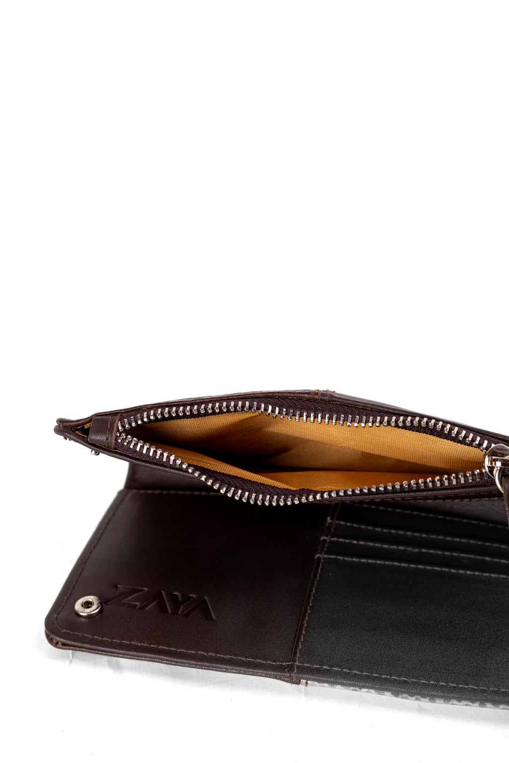 Elegant Black Leather Wallet – ALLURE by Zayaeg