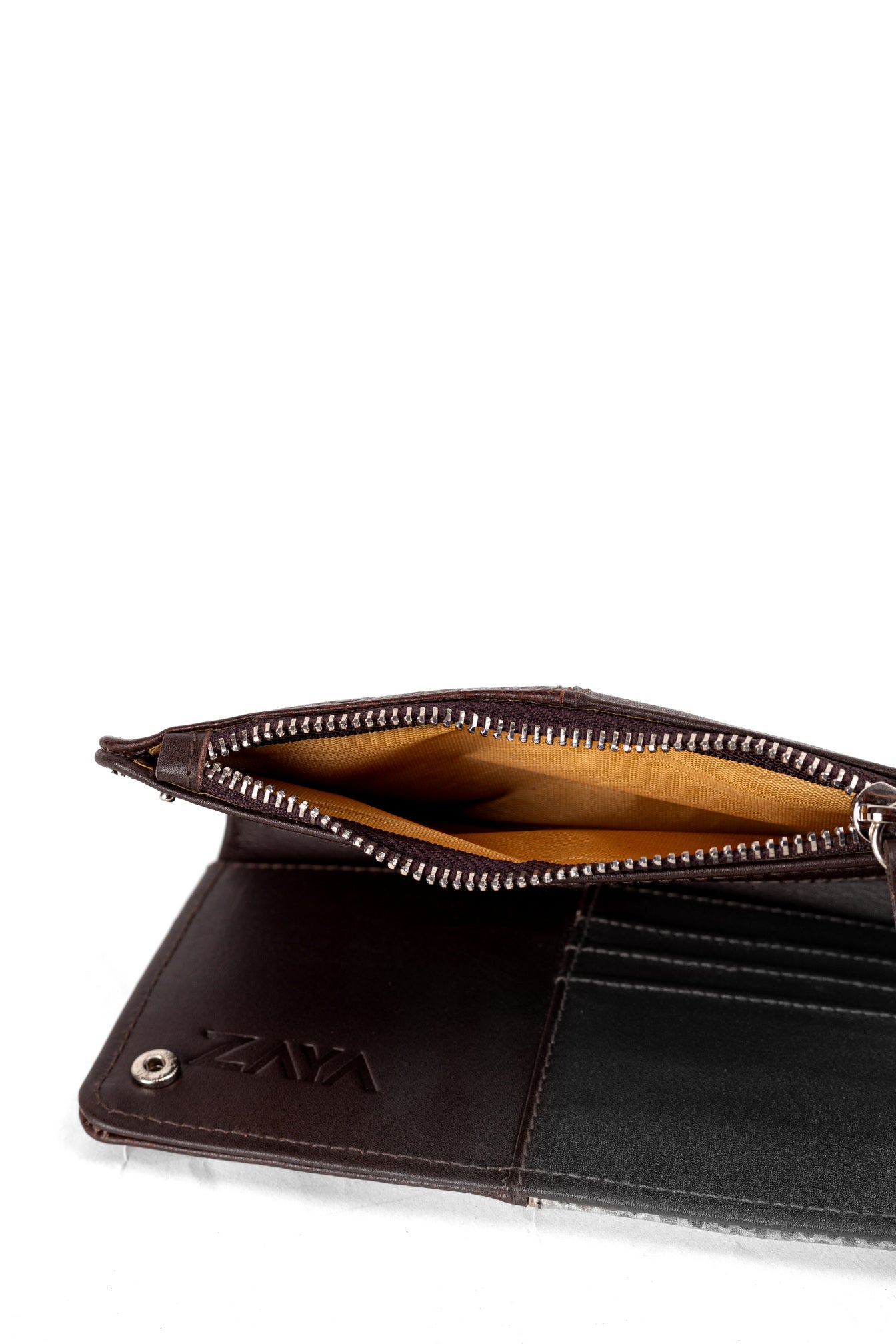 Elegant Black Leather Wallet – ALLURE by Zayaeg