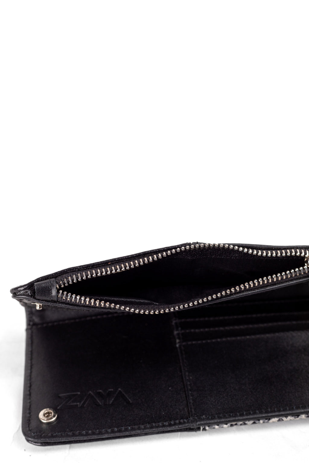 Elegant Black Leather Wallet – ALLURE by Zayaeg