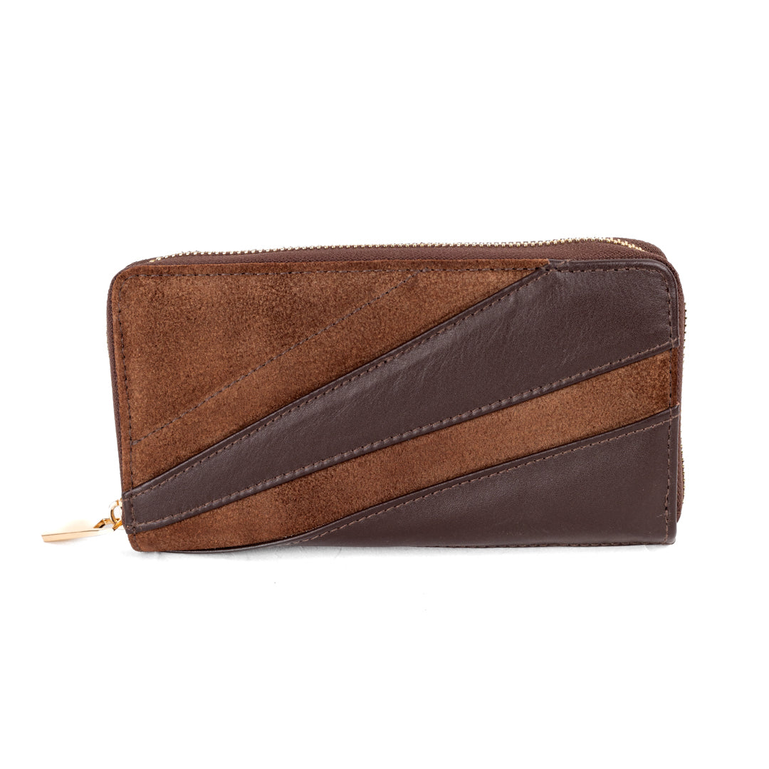 Elegant Brown Leather Wallet – ELORA by Zayaeg