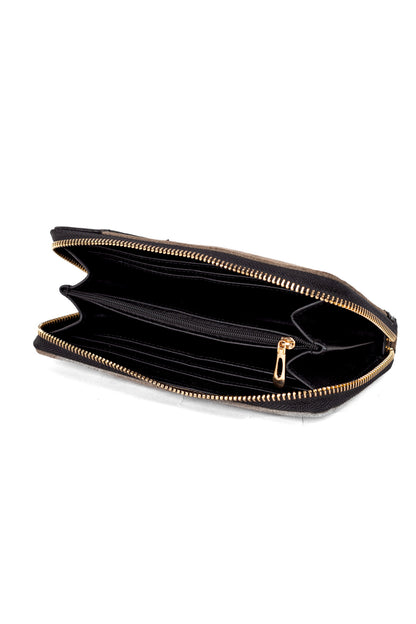 ELORA Genuine Leather Black & Light Brown Wallet – Premium Natural Leather Wallet | Zayaeg