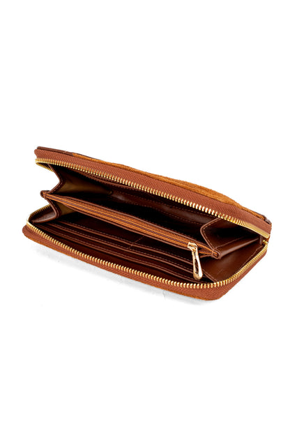 ELORA Genuine Leather Camel Wallet – Premium Natural Leather Wallet | Zayaeg