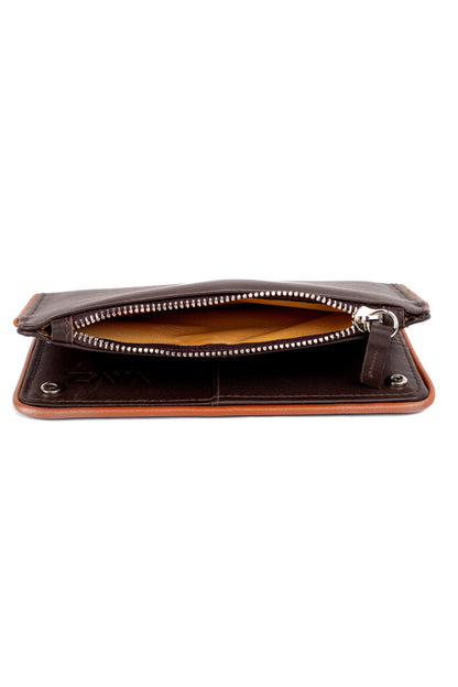 ROSELLA Genuine Leather Dark Brown Bag – Premium Natural Leather Handbag | Zayaeg