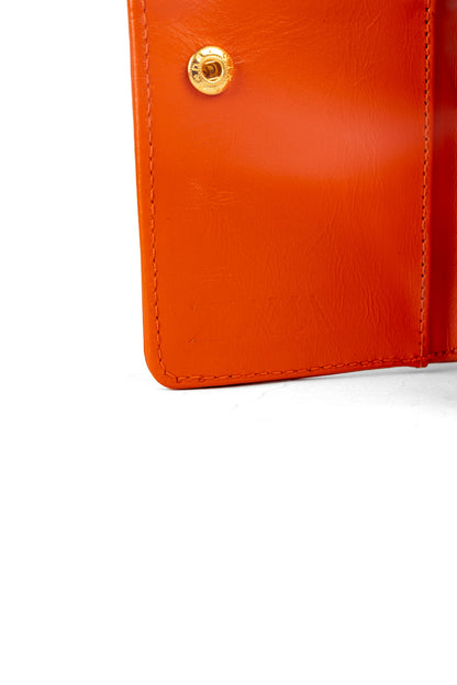 LUNA Genuine Leather Orange Wallet – Premium Natural Leather Wallet | Zayaeg
