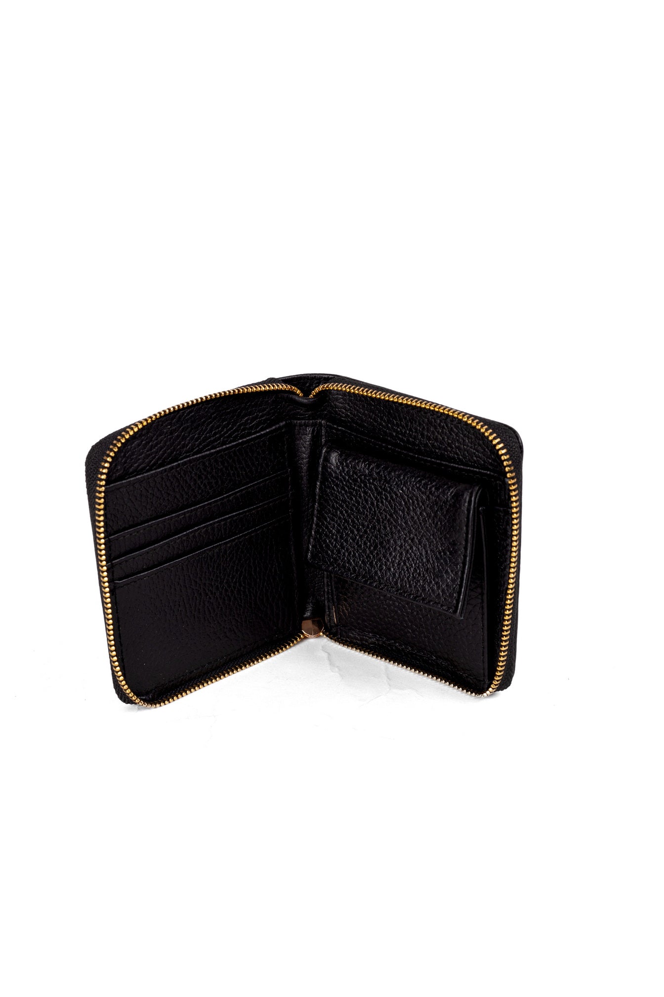 VELLARA Genuine Leather Black Wallet – Handcrafted by Zayaeg