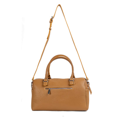 SENTA Genuine Leather Beige Bag – Premium Natural Leather Handbag | Zayaeg