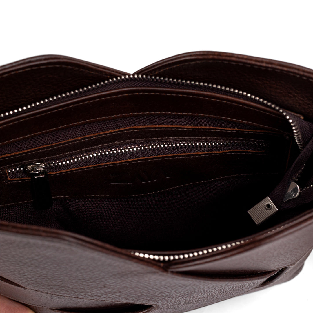 Premium Brown Leather Purse – SPILLA by Zayaeg