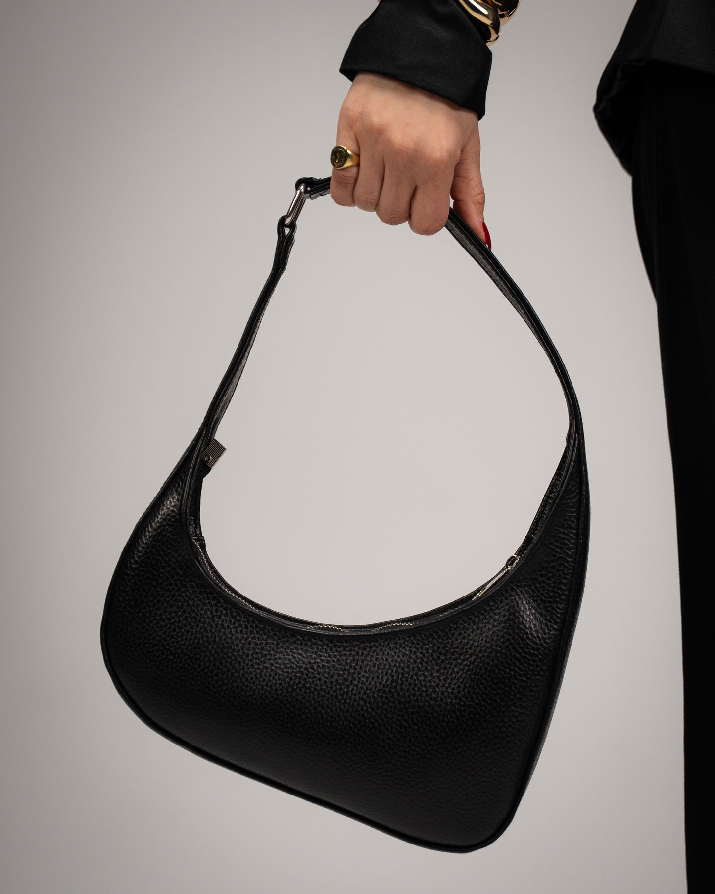 Ella Genuine Leather black Bag – Handcrafted 100% Natural Leather by Zaya