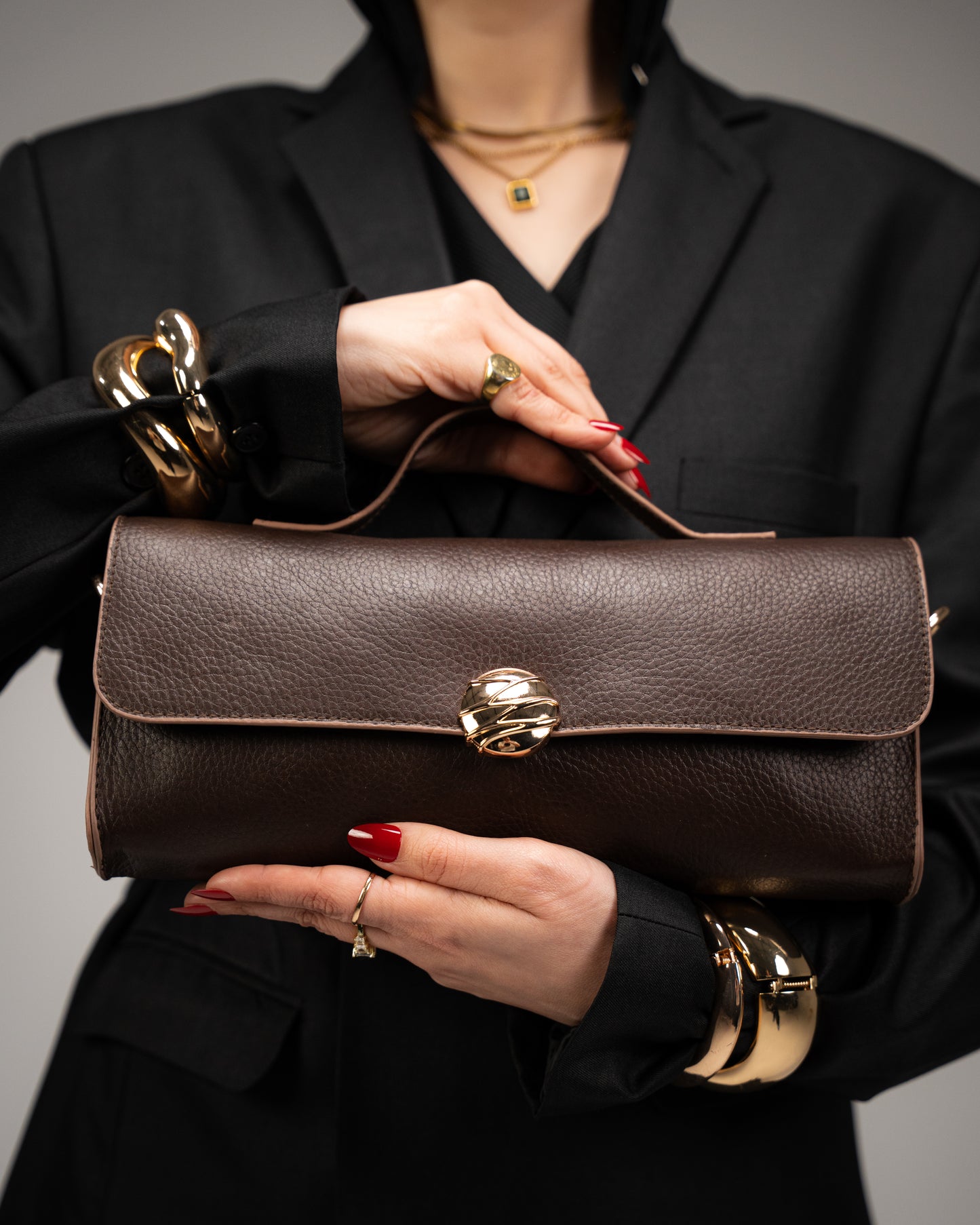 Lana Genuine Leather Brown Bag – Premium Natural Leather Handbag | Zayaeg