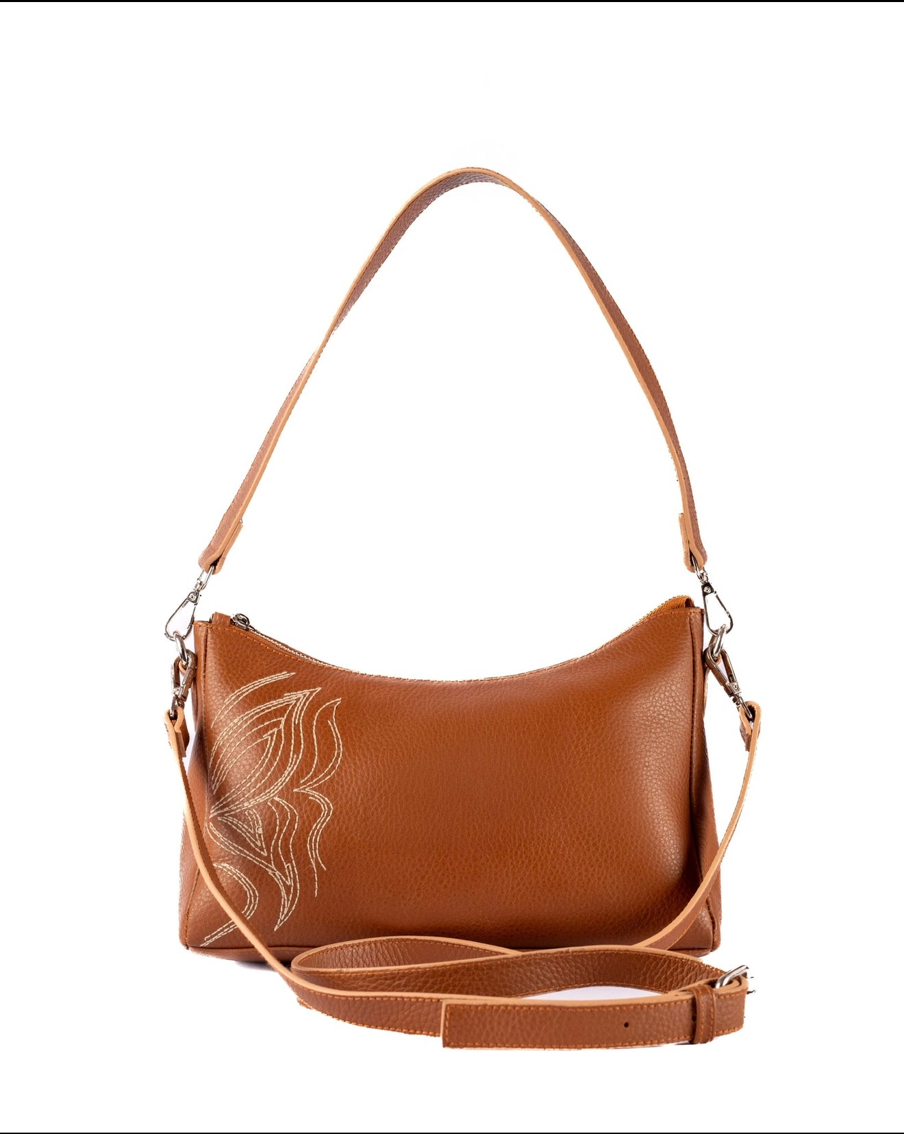 Aria Genuine Leather Camel Bag – Premium Natural Leather Handbag | Zayaeg